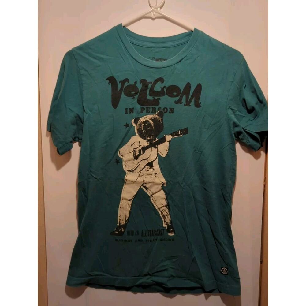 Volcom Bear With Guitar T-Shirt - Slim Fit - Mens Small
